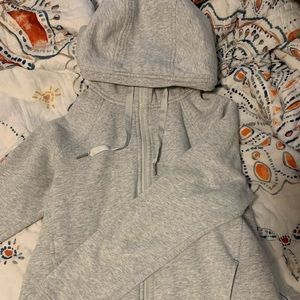 Lulu lemon grey zip up hoodie